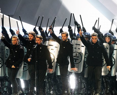 Take That live at the Brit Awards