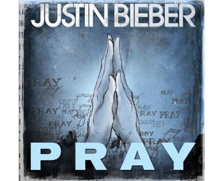 The single cover for Justin Bieber's 'Pray'.
