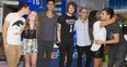 The Wanted with fans at JFK airport