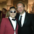 PSY and Chris Martin 