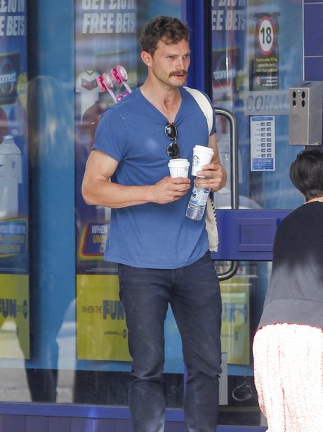 Jamie Dornan with Moustache