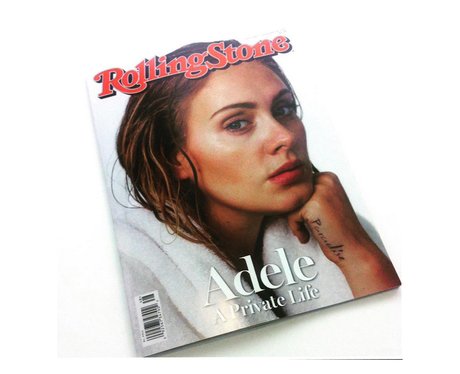 Adele goes Au Natural on the cover of Rolling Stone Magazinge and she ...