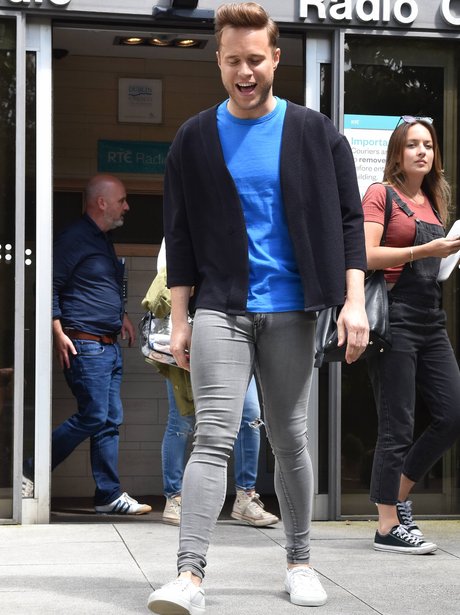 ... CalfHuggers! Olly Murs wears some VERY skinny jeans over in Ireland