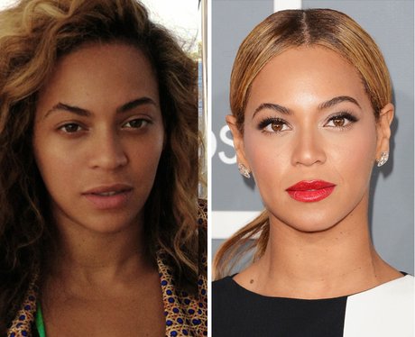 Beyonce - Pop Stars Go Make-Up Free: 33 Beautiful Au Naturale Looks ...