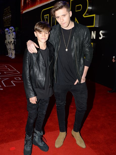 The Force is strong with Brooklyn Beckham and Romeo as the rock up to a ...